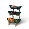 Houten Fruitmand met Meerdere Niveaus - Moderne Fruitschaal