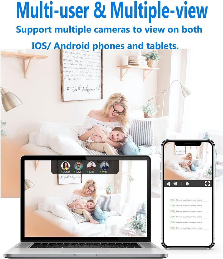 Binnencamera | Nachtzicht en bewegingsdetectie | WLAN-toegang | SecureView