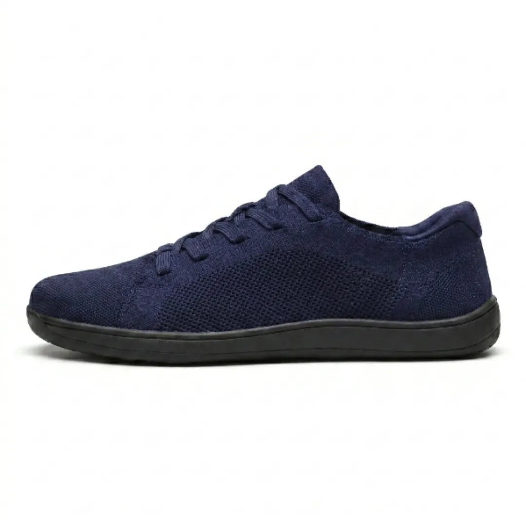 Unisex barefoot-sneaker met brede neusbox en ademend mesh