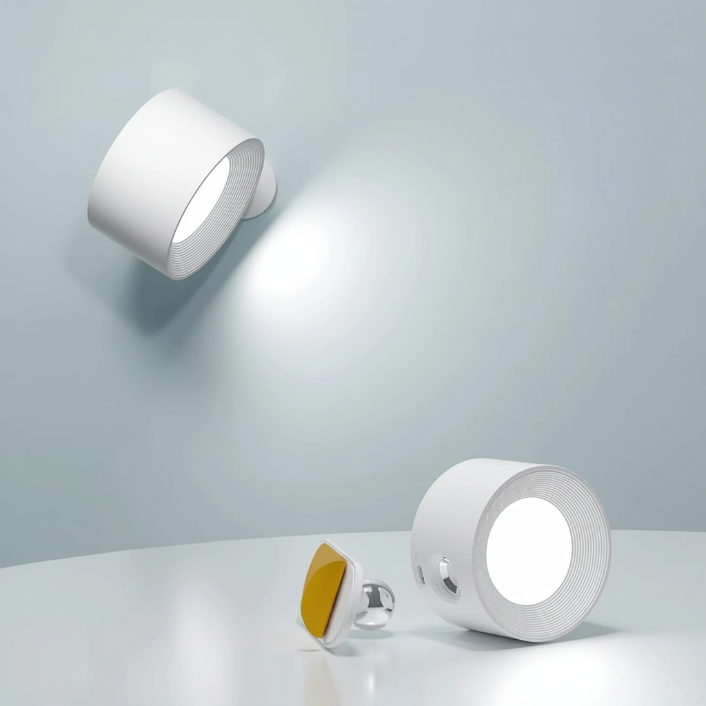 Draadloze magnetische wandlamp – FlexiHalo
