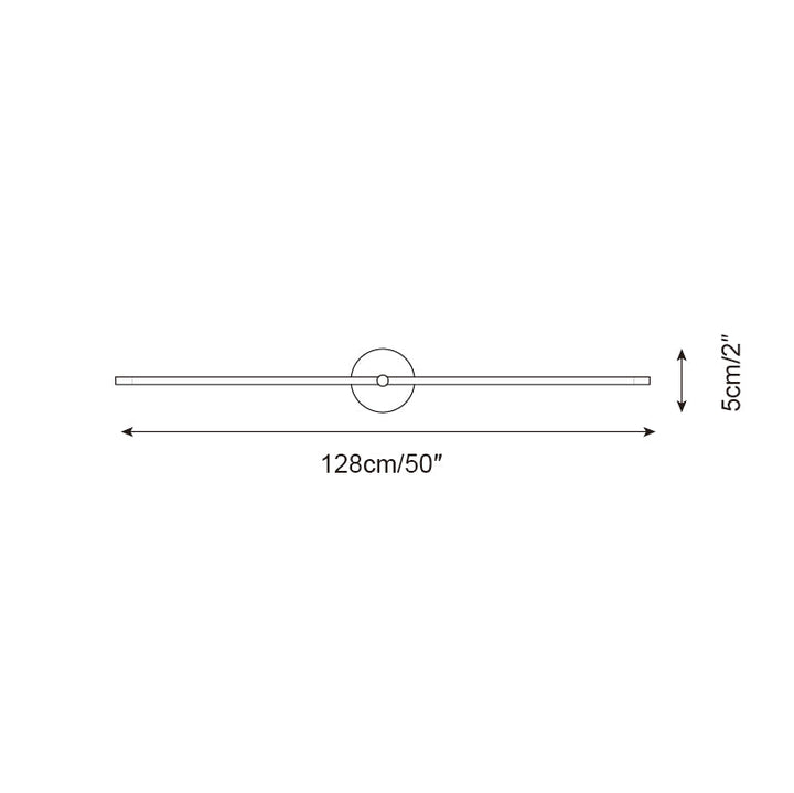 Minimalistische Lineaire Wandlamp Met Twee Armen In Moderne Stijl