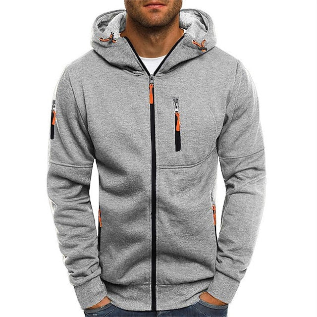 Heren vest met capuchon en rits | Sportieve stijl met capuchon en zakken