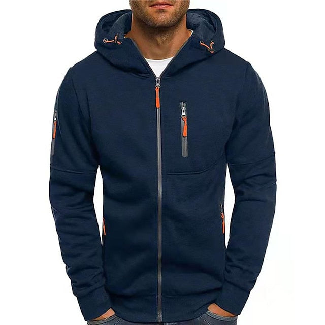 Heren vest met capuchon en rits | Sportieve stijl met capuchon en zakken