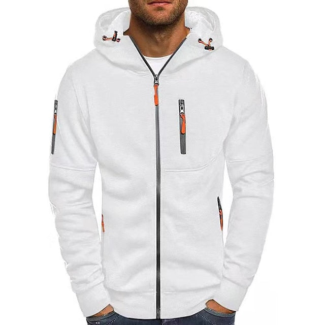 Heren vest met capuchon en rits | Sportieve stijl met capuchon en zakken