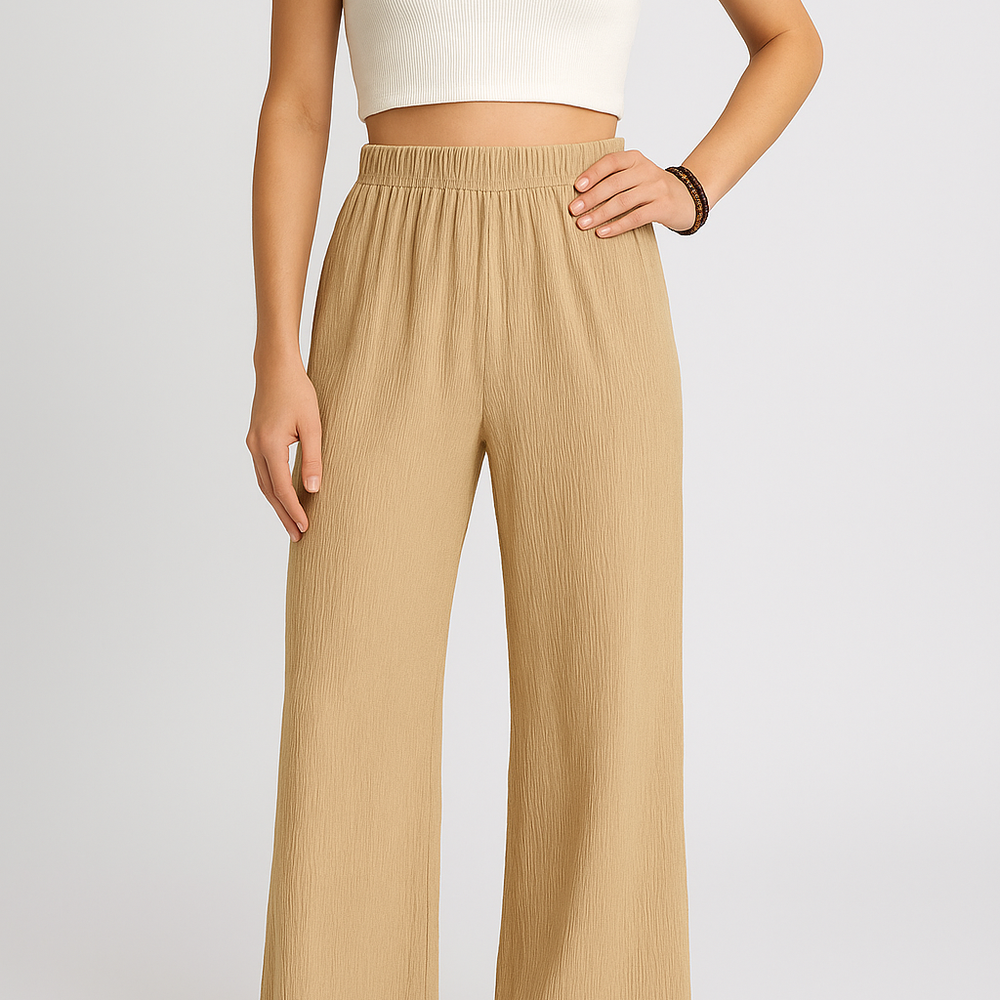 
                  
                    Aurelia – Wijde Damesbroek met Hoge Taille
                  
                