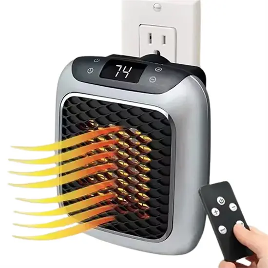 Compacte keramische kachel 800 W met timer, tot 32,5 m²