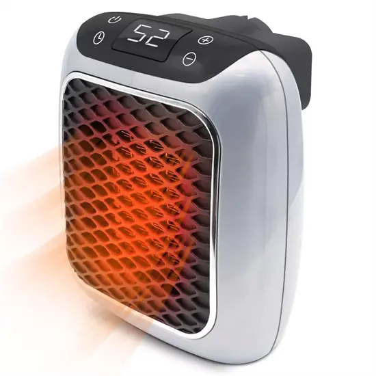 Compacte keramische kachel 800 W met timer, tot 32,5 m²