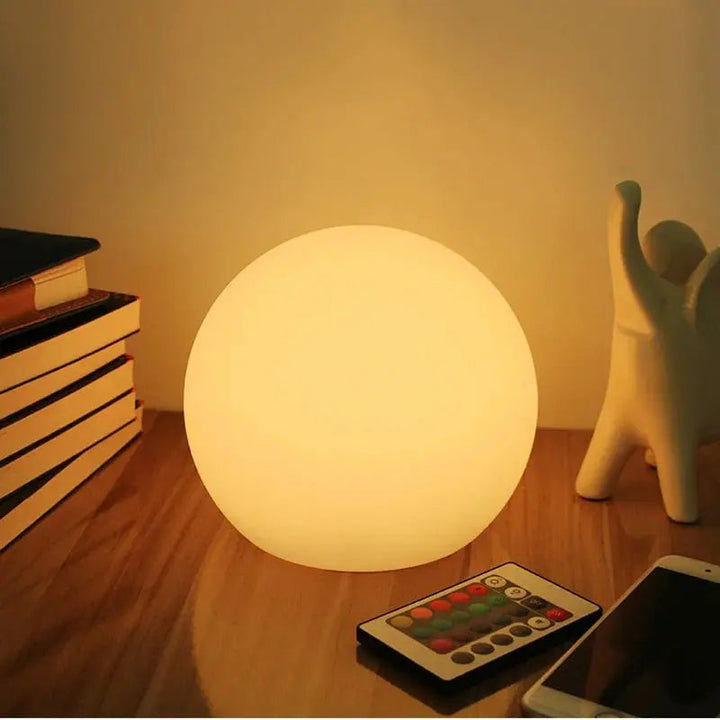 Oplaadbare led-bollamp met 16 kleuren en afstandsbediening