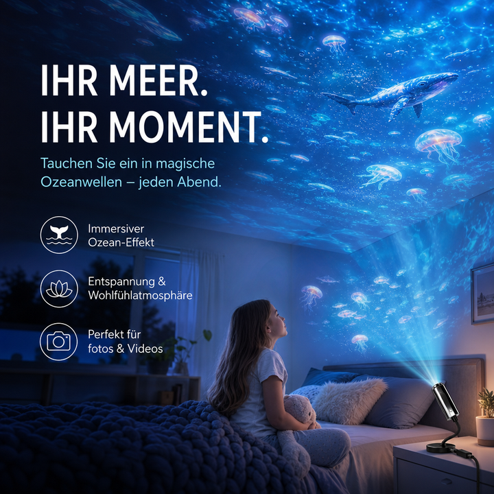 Sterrenprojector nachtlampje met 10 verwisselbare dia's, via USB