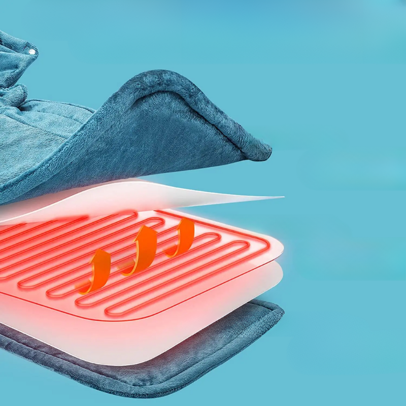 Elektrische warmtesjaal voor nek en schouders, snel warm