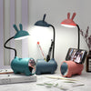 Konijntjes LED-bureaulamp met pennenhouder – aanraakbediening & USB-oplaadbaar