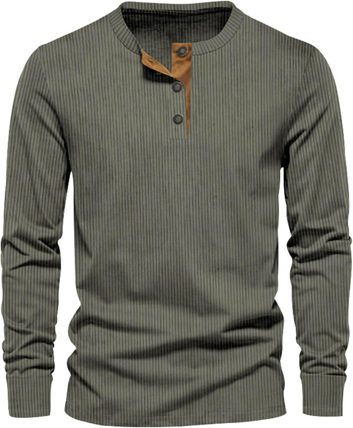 Heren T-shirt met lange mouwen | Eenvoudig en tijdloos voor dagelijks comfort