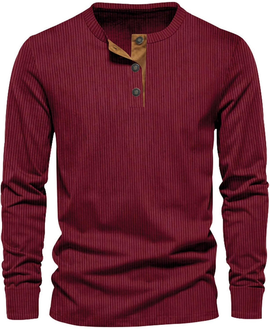 Herenshirt met lange mouwen | Eenvoudige basic voor dagelijks draagcomfort