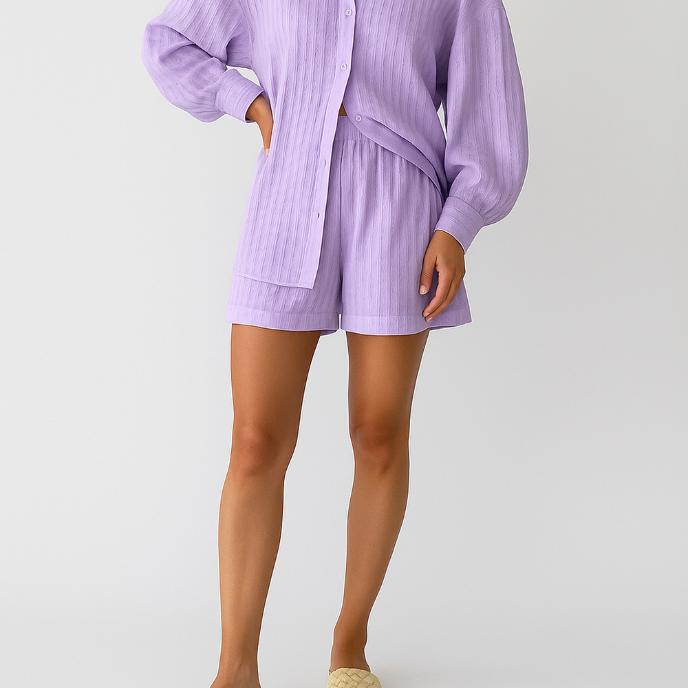 
                  
                    Leandro – Luchtige Tweedelige Set met Overhemd en Shorts
                  
                