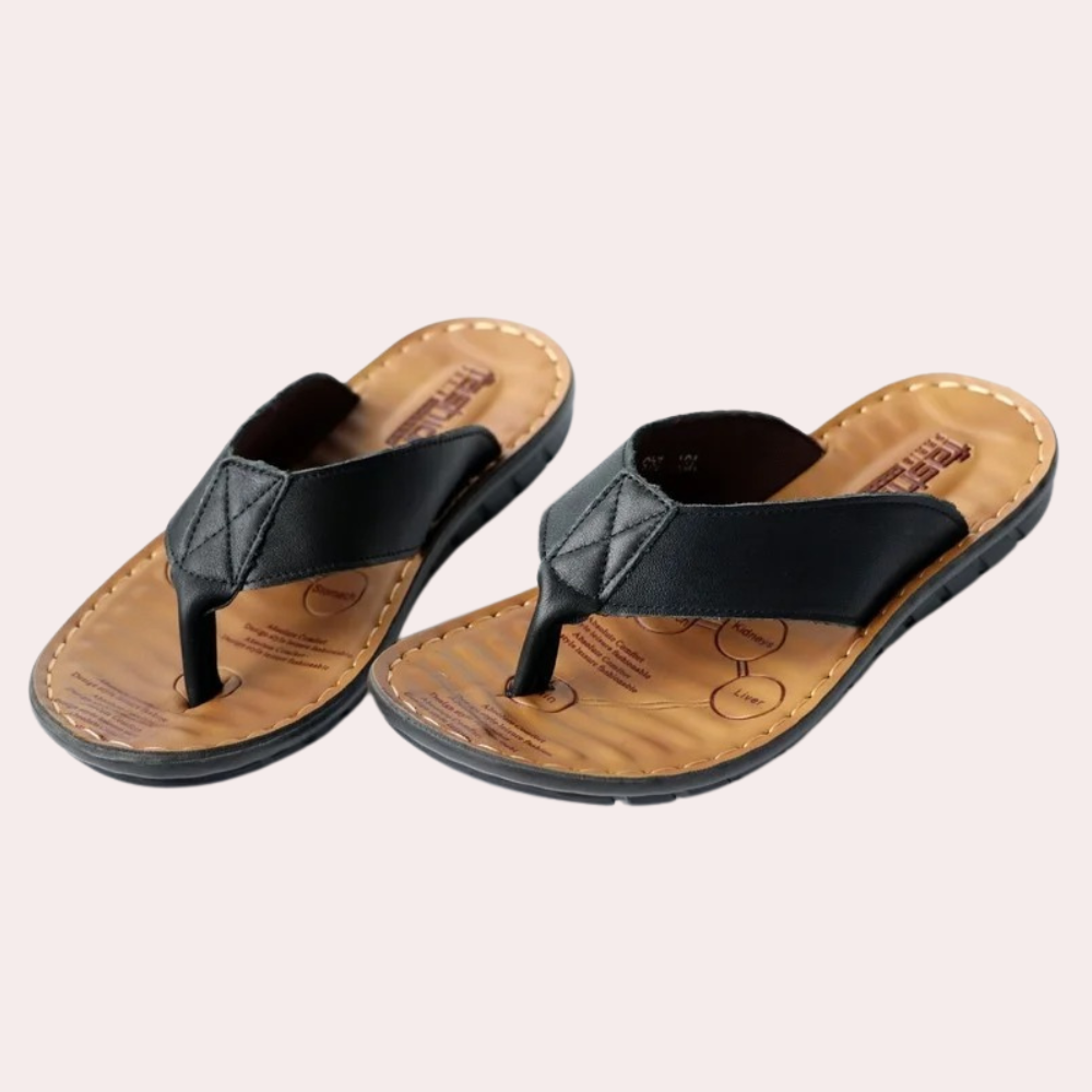Comfortabele Leren Slippers voor Mannen - Martin