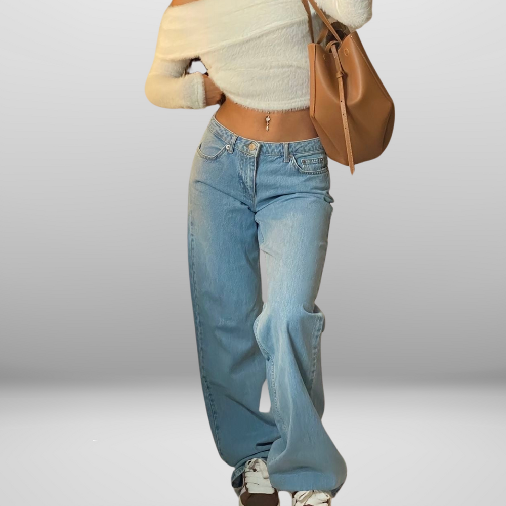 Lunira – Low-Rise Wide Fit Jeans