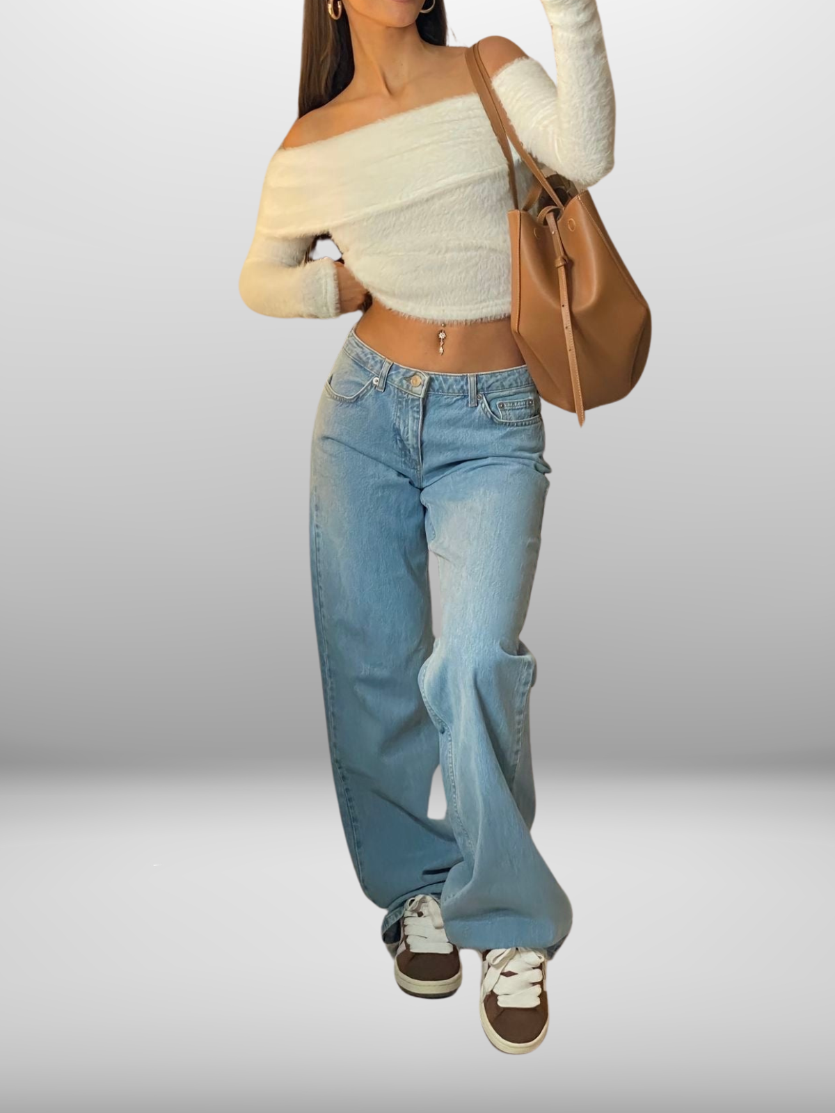 Lunira – Low-Rise Wide Fit Jeans