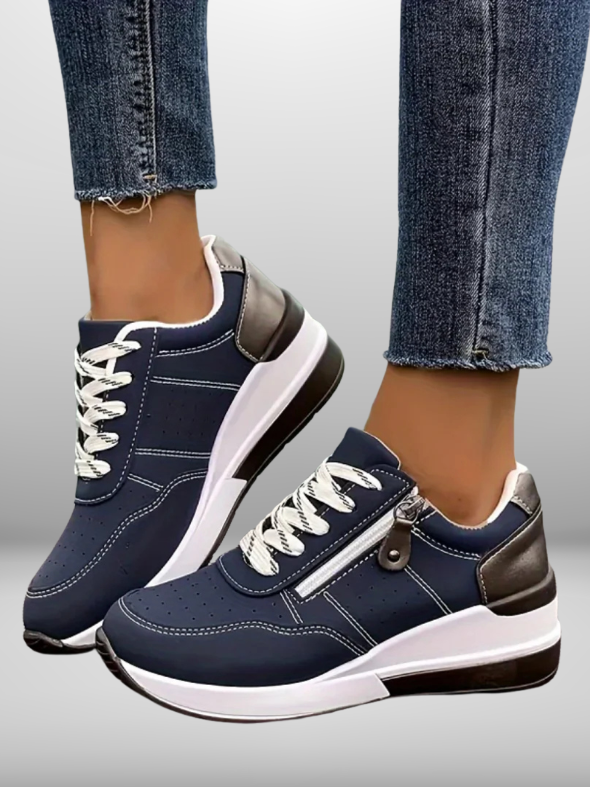 Lurevia – Orthopedische Sneakers met Zijrits voor Ultiem Comfort en Gemakkelijke Mobiliteit