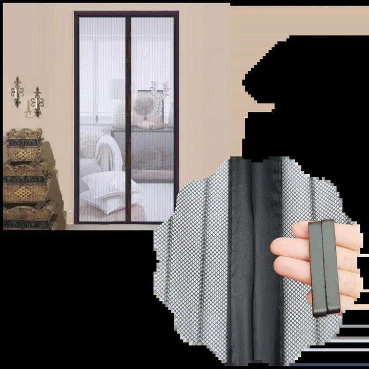 Magnetische hordeur – Handsfree insectenbarrière