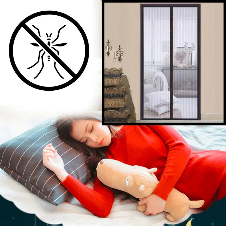 Magnetische hordeur – Handsfree insectenbarrière