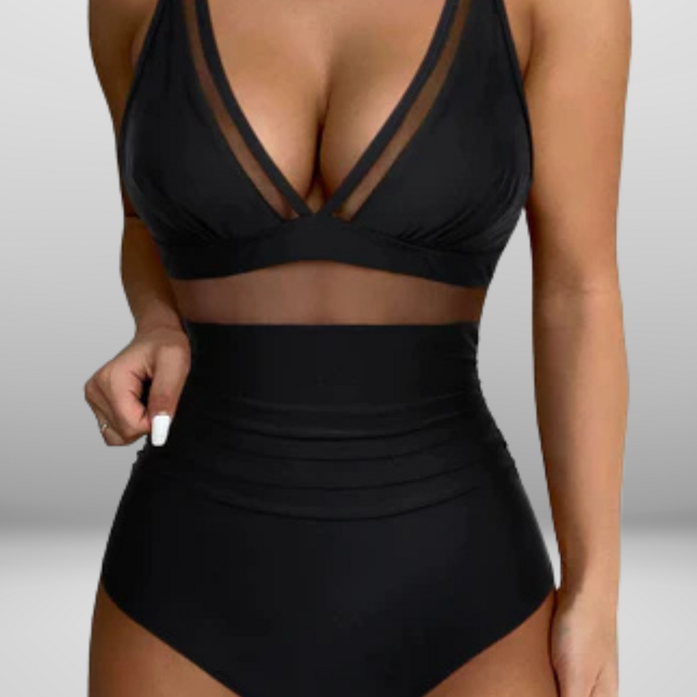 Mariselle – Elegant Badpak met Verstelbare Bandjes en Flatterende Pasvorm