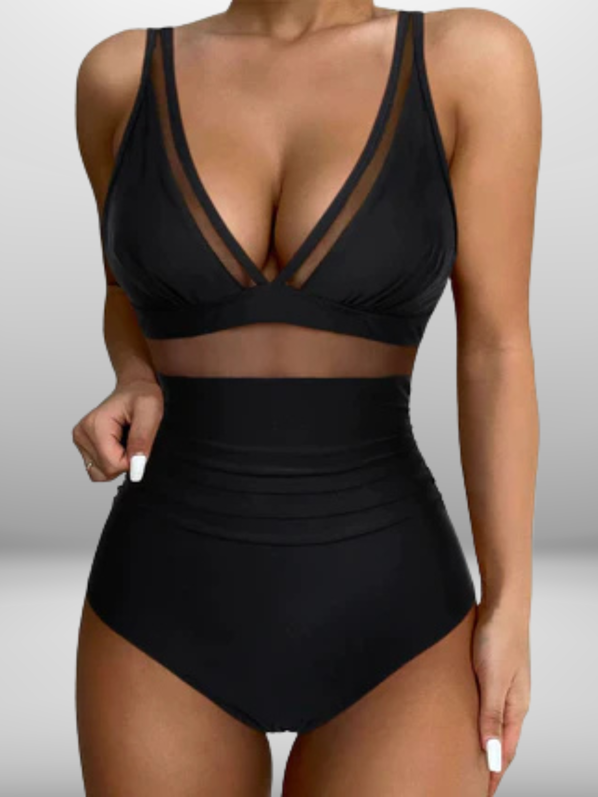 Mariselle – Elegant Badpak met Verstelbare Bandjes en Flatterende Pasvorm