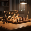 Massief houten reis schaakset - Woodduelor