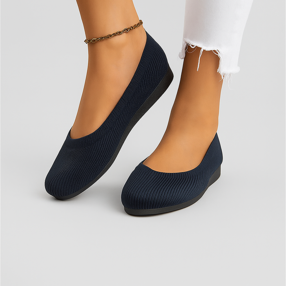 
                  
                    Melorea – Comfortabele Instap Ballerina's van Ademend Textiel
                  
                
