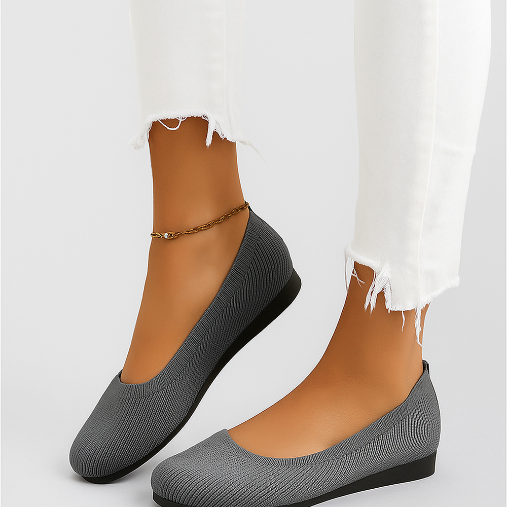 
                  
                    Melorea – Comfortabele Instap Ballerina's van Ademend Textiel
                  
                