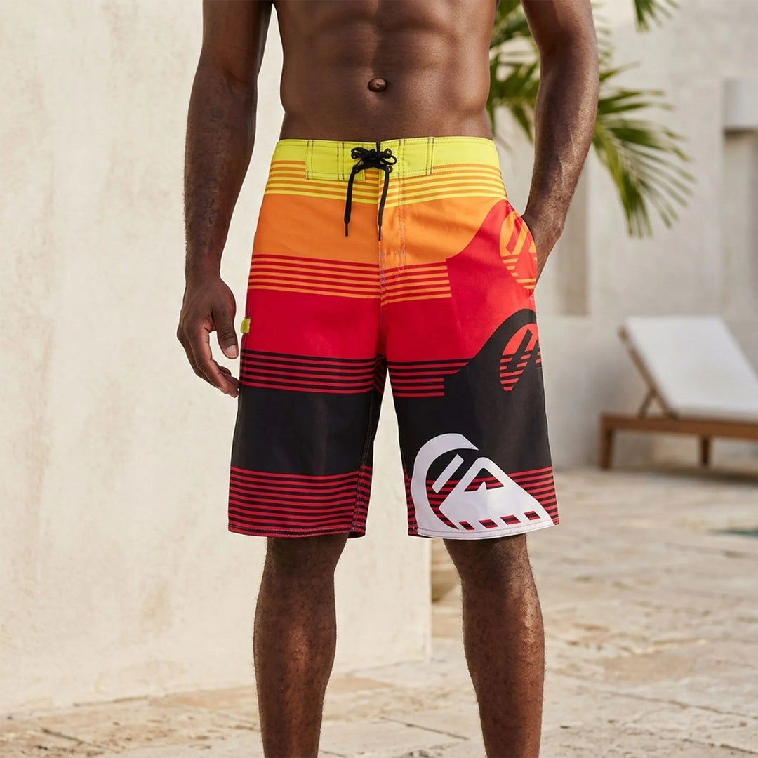 Heren boardshorts met print - Oceaniq