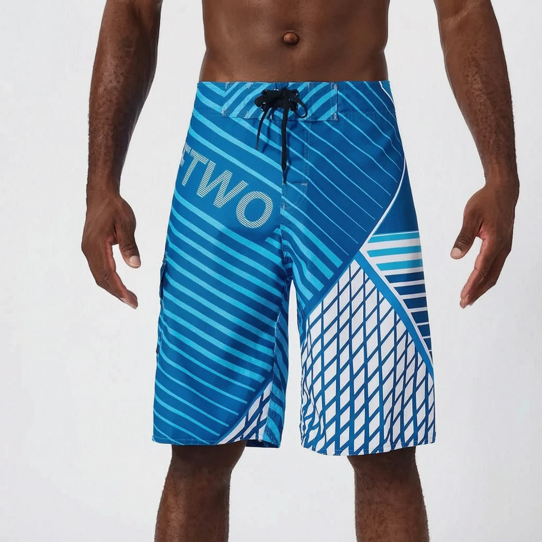 Heren boardshorts met print - Oceaniq