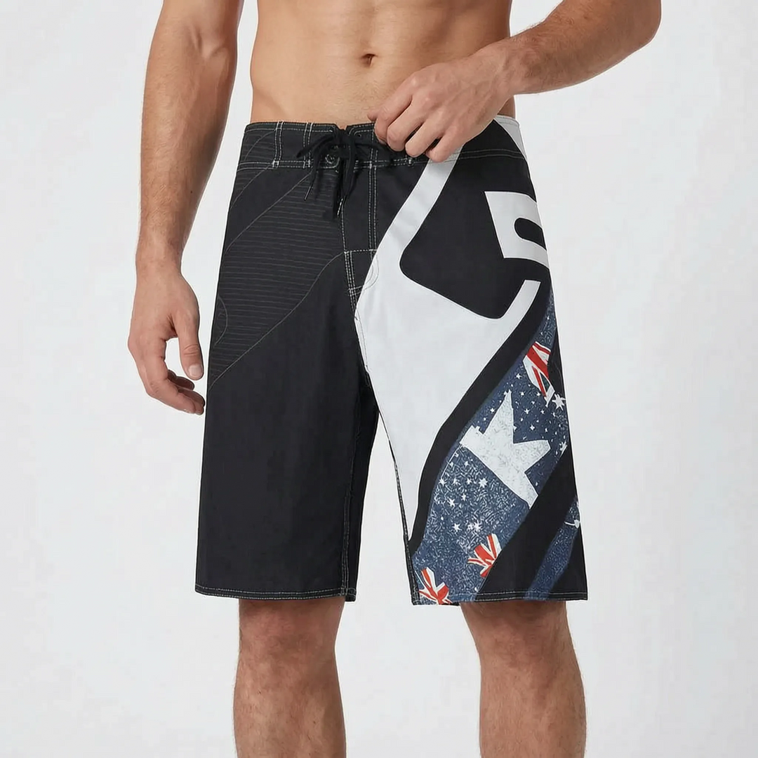 Heren boardshorts met print - Oceaniq