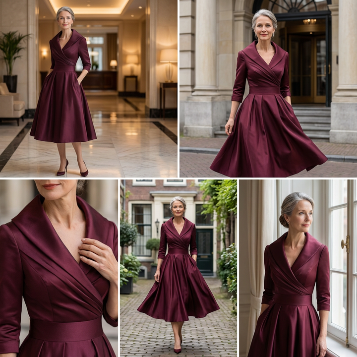Midi-jurk voor dames | Elegante en tijdloze A-lijn-stijl
