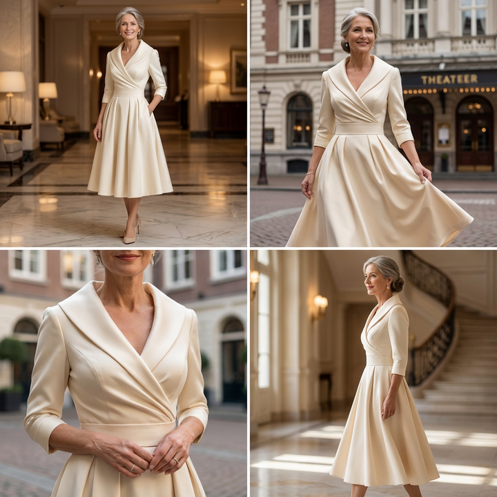 Midi-jurk voor dames | Elegante en tijdloze A-lijn-stijl
