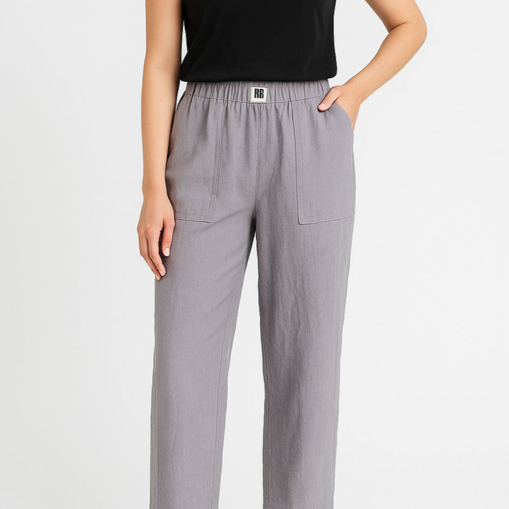 
                  
                    Milora – Linnen Broek met Elastische Taille voor Dagelijks Comfort
                  
                