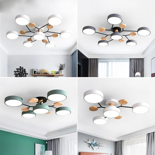 Slanke Design Plafondlamp met Handgemaakte Afwerking
