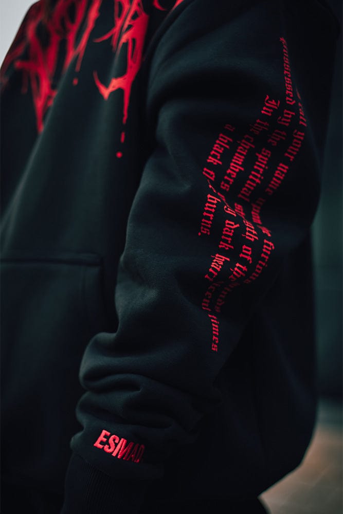 Oversized Heavy Hoodie met Print – Damon