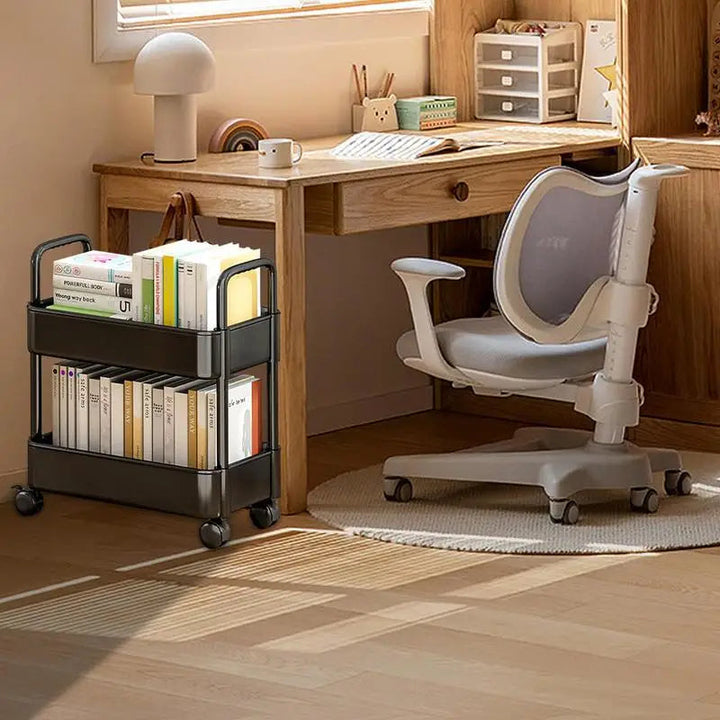Mobiele Boekenplank Trolley met Wielen - Rollit