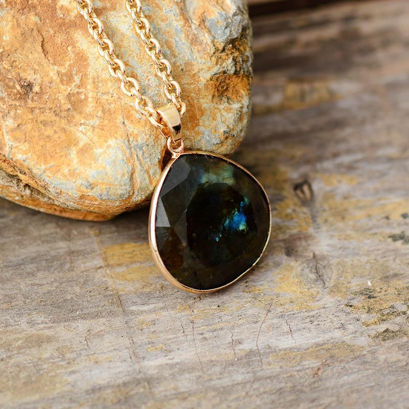 Labradoriet Aura Halsketting - Selene