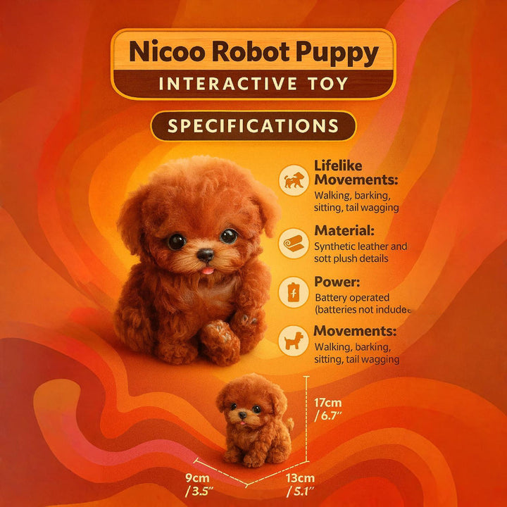 Robot-puppy speelgoed | Loopt, blaft en reageert