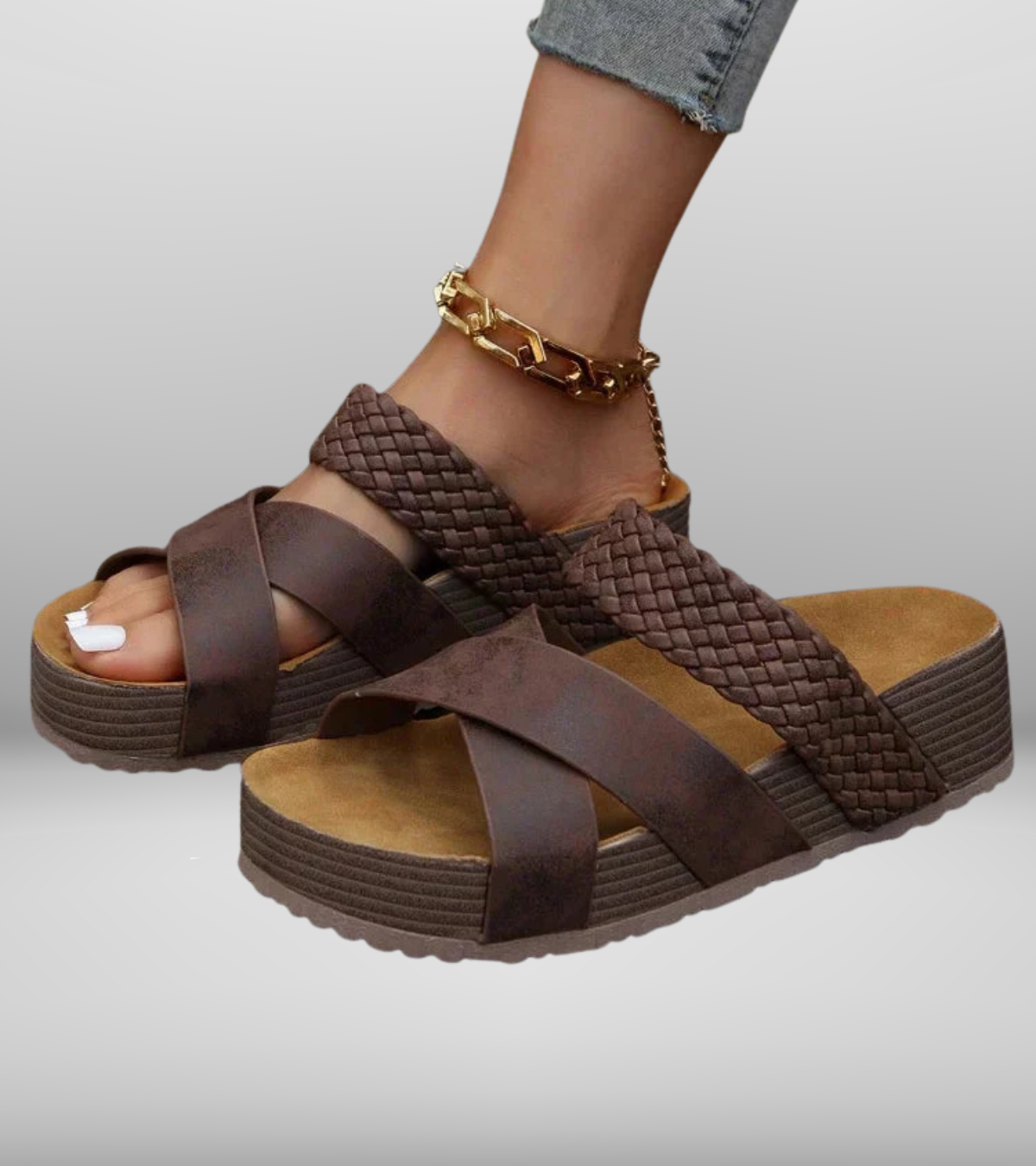 Norelli – Orthopedische Sandalen met Gevlochten Design
