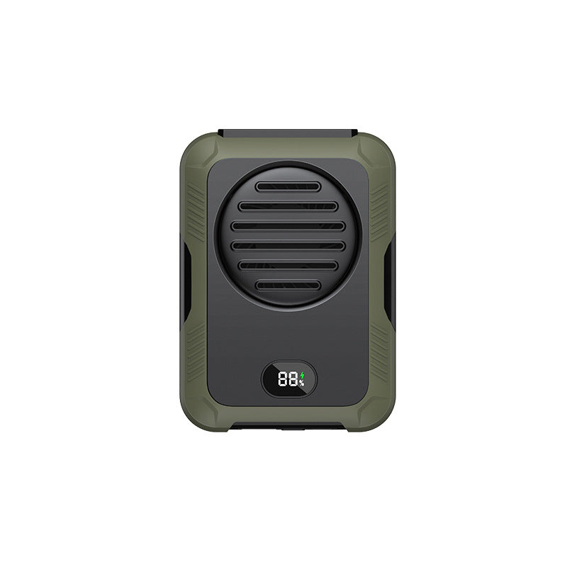 Draagbaar mini-kacheltje met lcd-scherm en stil