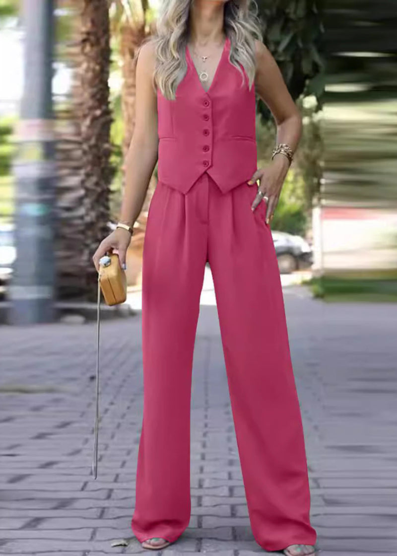 Elegant Mouwloos Blazerpak voor Dames