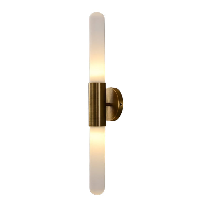 Nordic Wandlamp van Golfglas met LED, Messing, 1 Lichtpunt