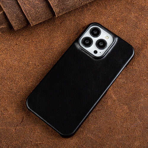 Leren Hoesje voor iPhone met Schokbestendige Bescherming