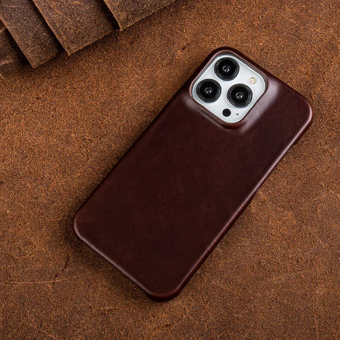 Leren Hoesje voor iPhone met Schokbestendige Bescherming