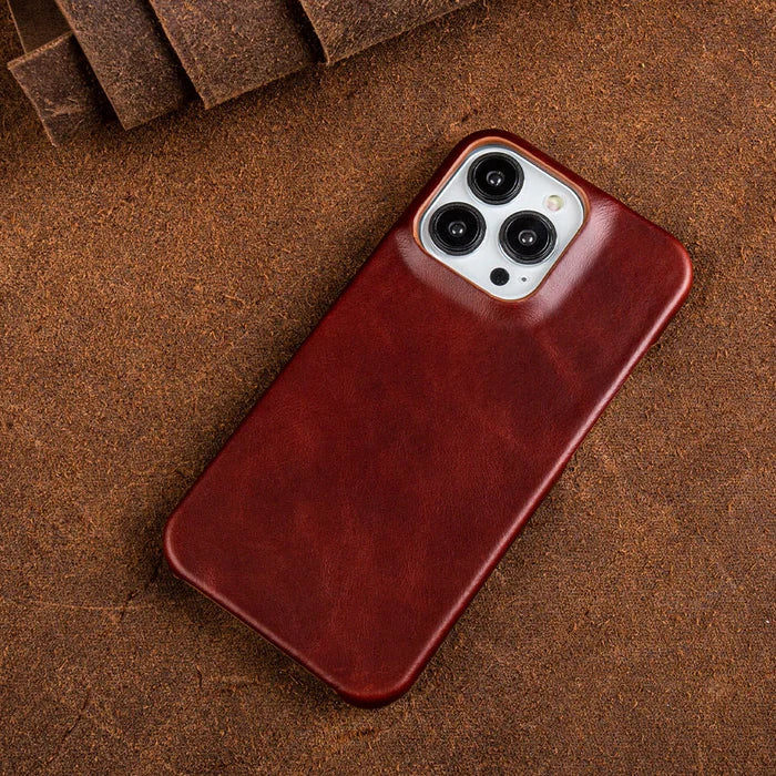 Leren Hoesje voor iPhone met Schokbestendige Bescherming