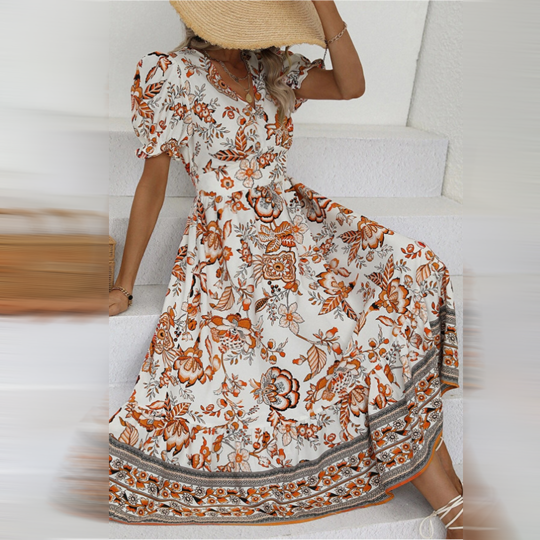 Elegante bloemenjurk