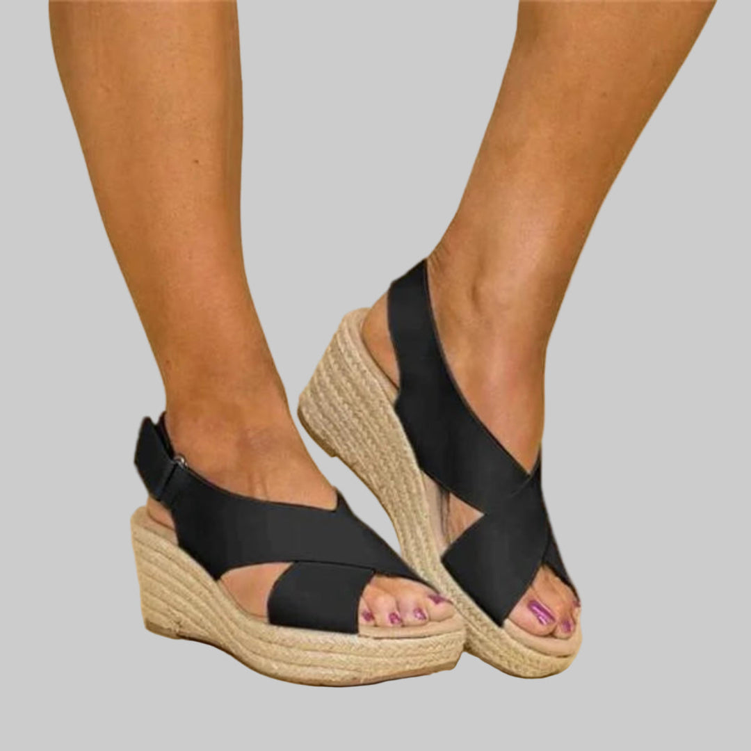 Espadrilles met sleehak voor dames
