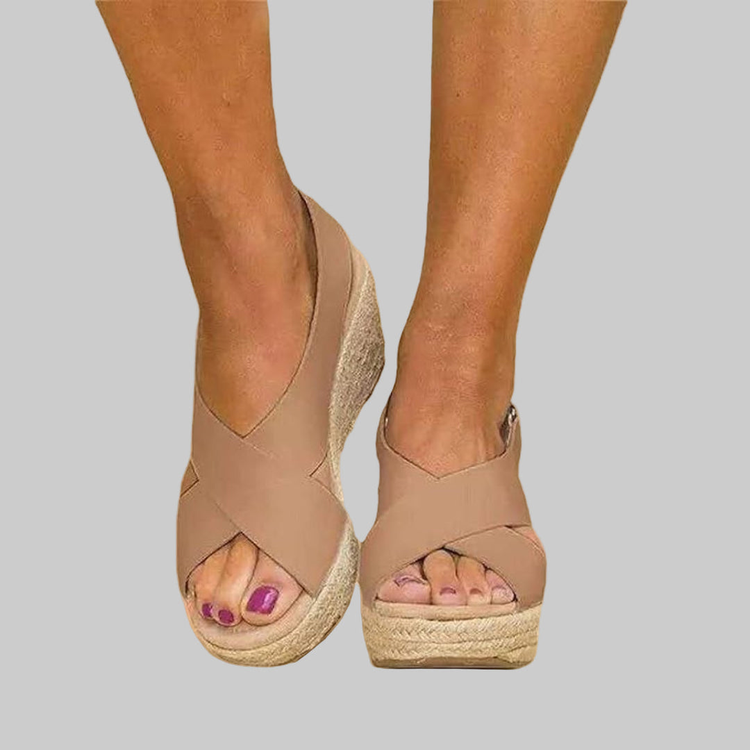 Espadrilles met sleehak voor dames